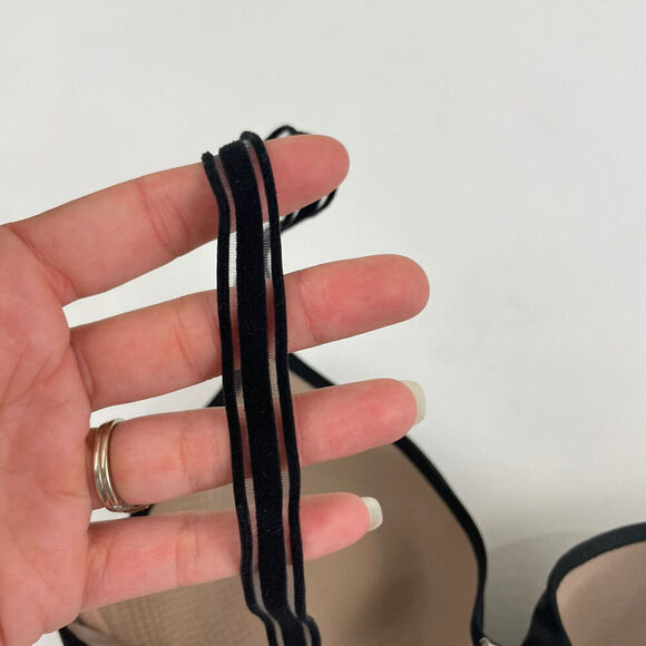 VICTORIAS SECRET Lined Perfect Coverage Black/Nude Underwire Bra Multiway 32D - Picture 5 of 9